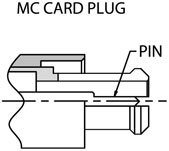 MC card connector drawing